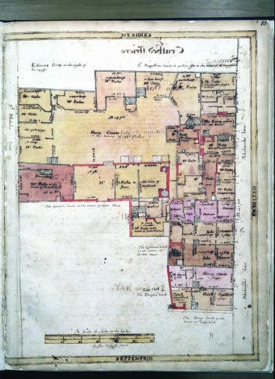 Abchurch Lane, Treswell Survey, 1612