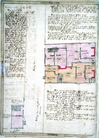 Basing Lane, Treswell Survey, 1612