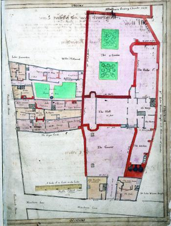 Clothworkers' Hall, Treswell Survey, 1612