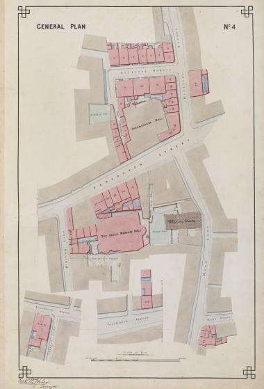 Clothworker properties, north and south Fenchurch Street, 1872