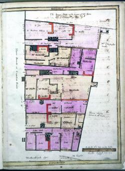 Crutched Friars, Treswell Survey, 1612