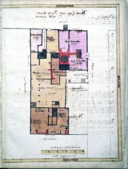 Fenchurch Street, North Side, Treswell Survey, 1612