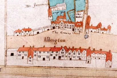 Extract, The Islington Lands, Ralph Treswell, 1612