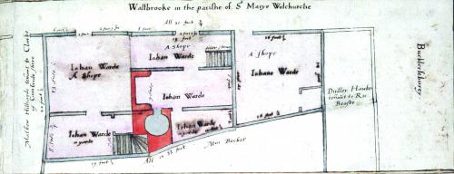 Walbrook, Treswell Survey, 1612