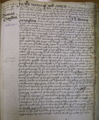 Thomas Ormeston's Will